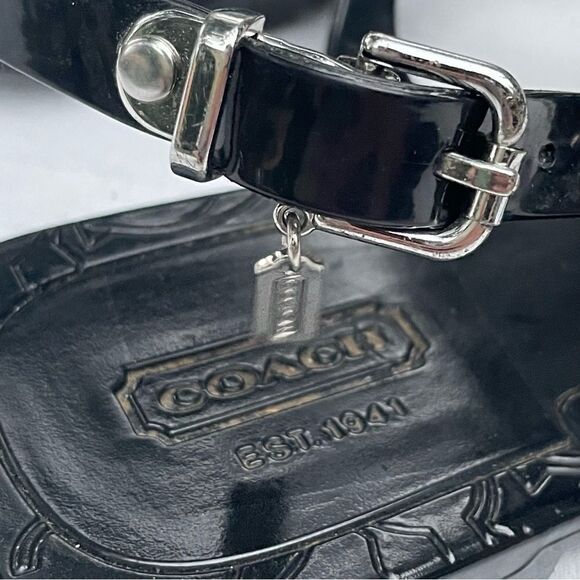 Coach Pansy black jelly sandals size 9-9.5 - Picture 6 of 10